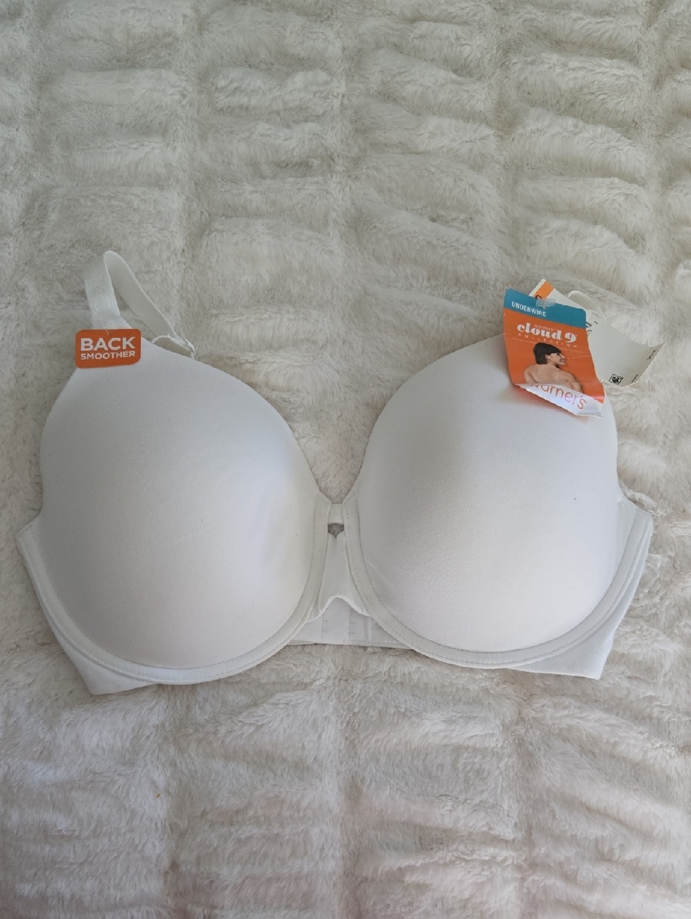 Warner's White Back-Smoother T-Shirt Bra 34dd/34E